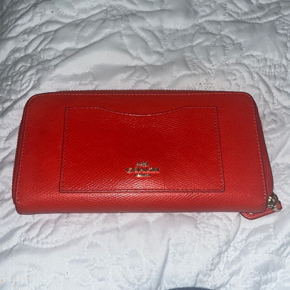 Red coach Wallet